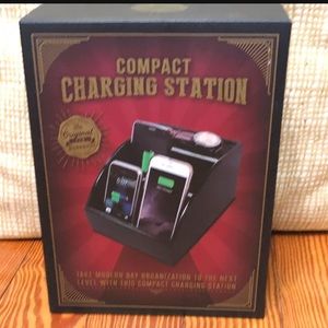 Compact charging station. Black